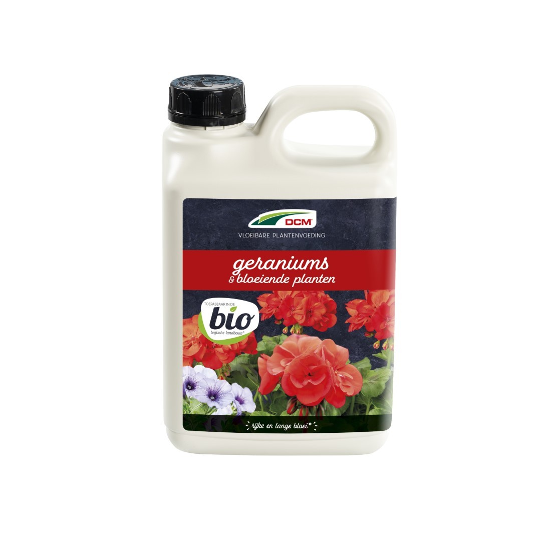 DCM Vloeibare meststof geraniums & bloeiende planten 2,5 l - 