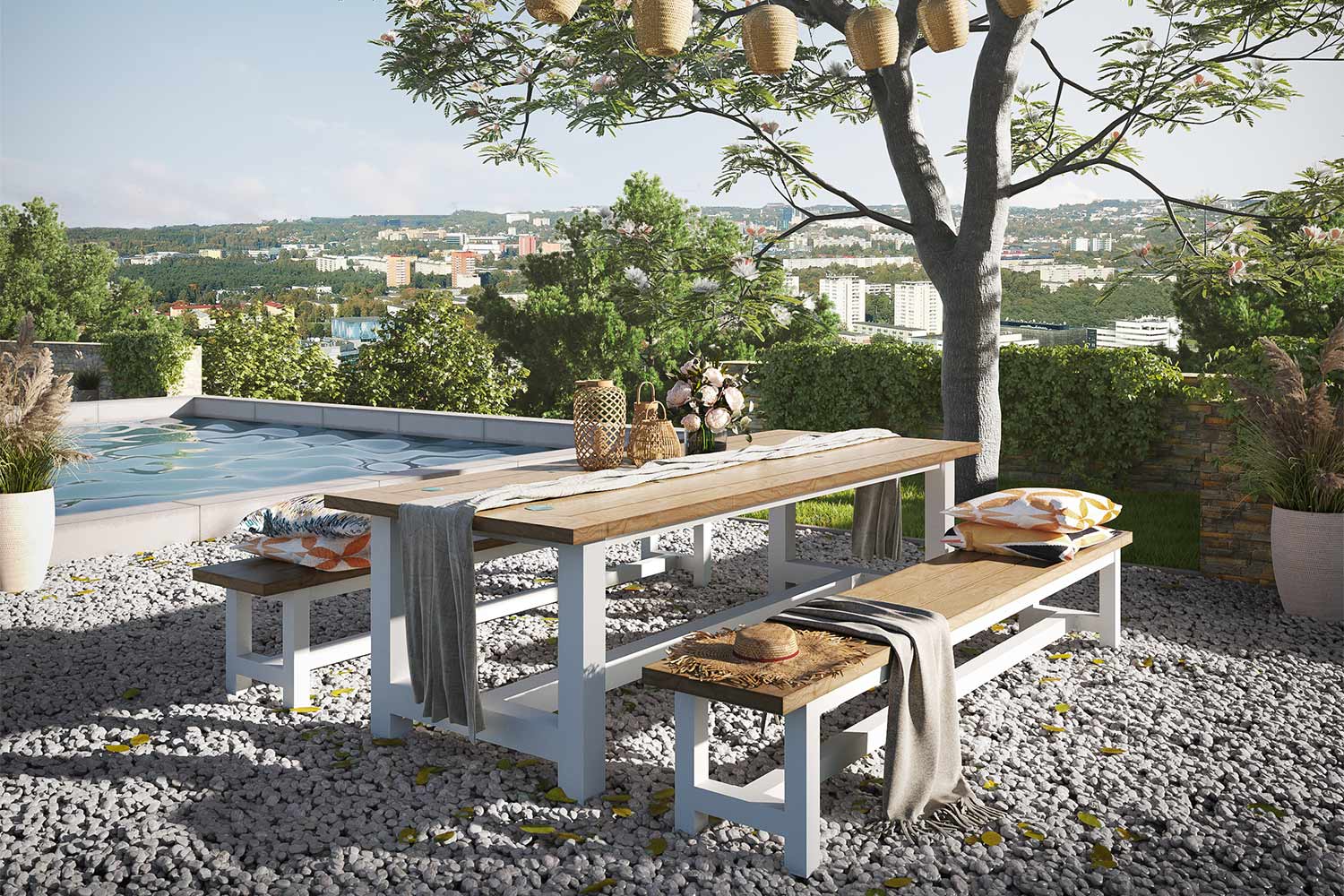 Lifestyle Garden Furniture Lifestyle Los Angeles picknick tuinset 3-delig