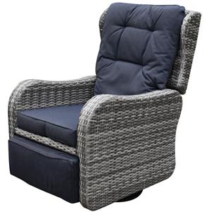 AVH-Collectie Jennifer lounge schommelstoel verstelbaar grijs