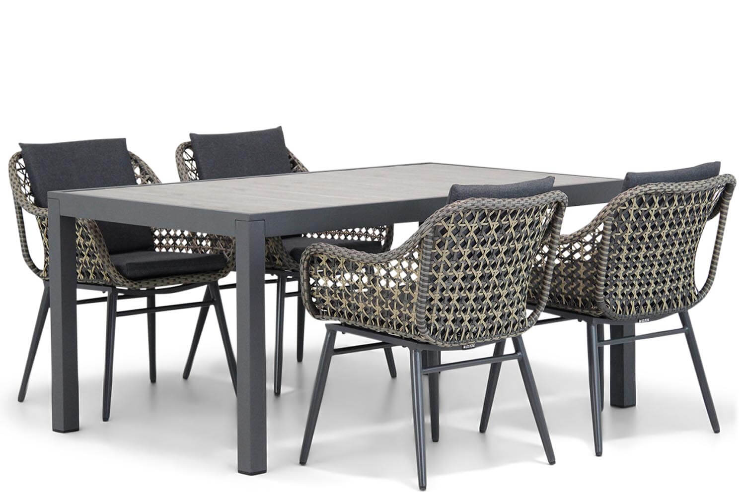 Lifestyle Garden Furniture Lifestyle Dolphin/Residence 164 cm dining tuinset 5-delig