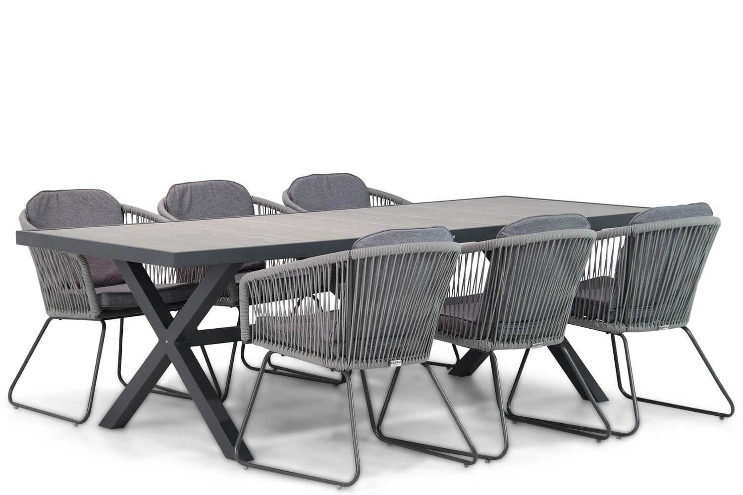 Domani Furniture Domani Midway/Crossley 245 cm dining tuinset 7-delig