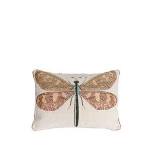 Sissy-Boy Beige jacquard kussen dragonfly