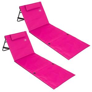 Detex Strandmatte 2er-Set Pink 158x56x45,5cm gepolstert