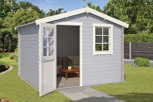 Platinum Outdoor Life Products | Tuinhuis Nina 275 x 230 | Gecoat |  Grey-Wit