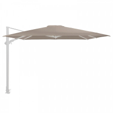 4-Seasons parasols Zweefparasol Siesta premium 4 Seasons 300x300cm white frame   (sand)