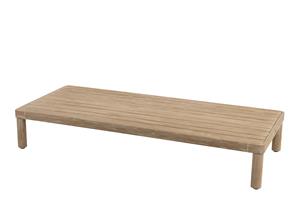 4 Seasons Outdoor | Koffietafel Sem Brushed Teak 150 x 65 x 25 cm