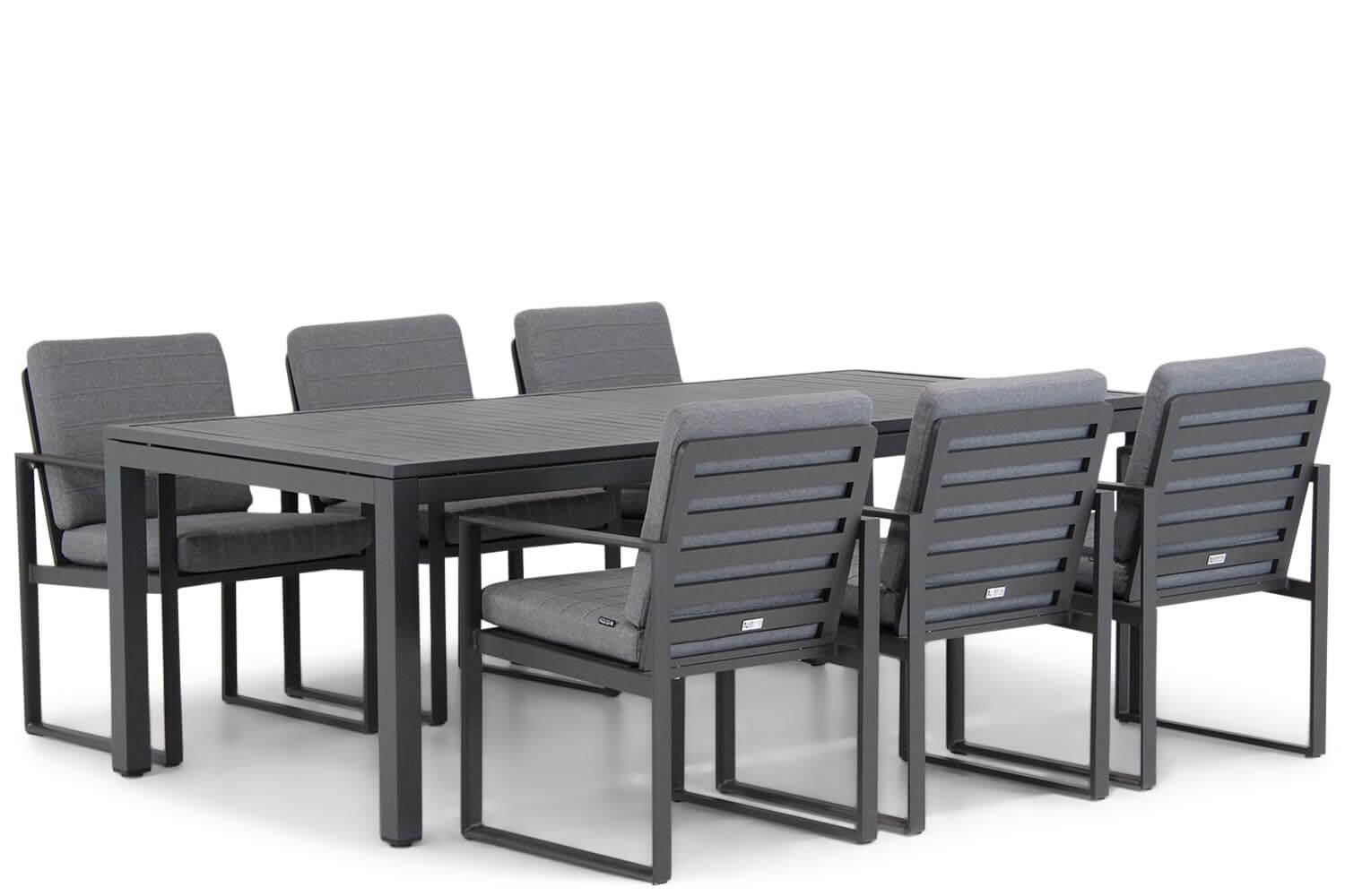 Santika Furniture Santika Zaga/Concept 220 cm dining tuinset 7-delig