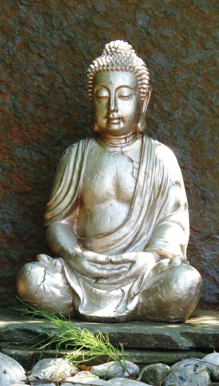 Customize-it Boeddha voorkant 70x130cm Tuinschilderij - 