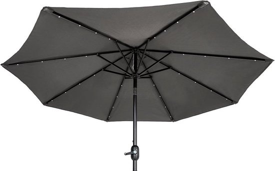 Feel Furniture  LED parasol - 2.7 meter - Donkergrijs