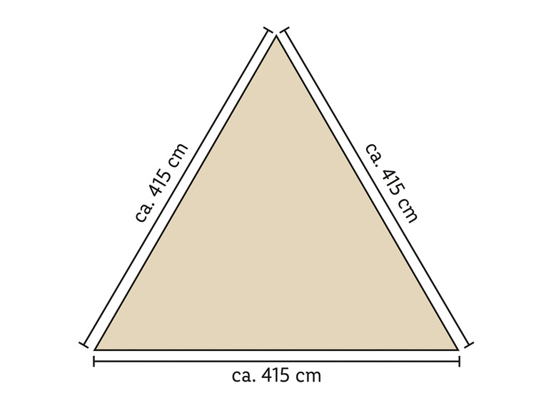 Livarno Home Luifel (Beige driehoek)