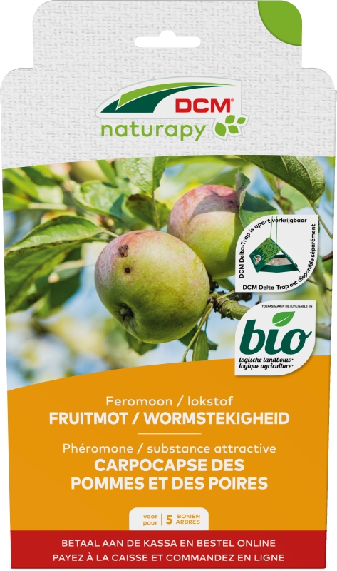 DCM Natuurlijke Vijanden Cydia-Pheromone - Feromoon Fruitmot/Wormstekigheid 5 bomen - 