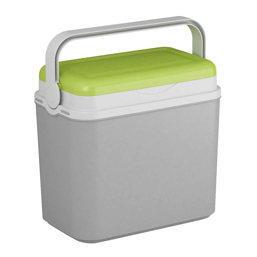 Shoppartners Koelbox grijs/groen 10 liter 30 x 19 x 28 cm -