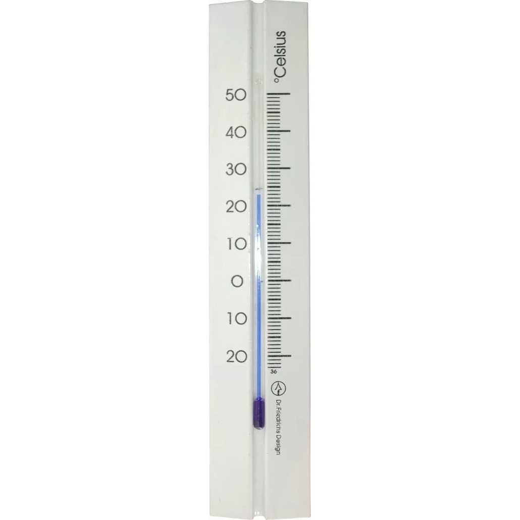 Hendrik Jan Thermometer binnen - beukenhout - 20 cm - wit -