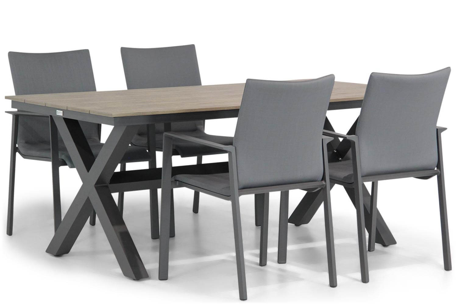 Lifestyle Garden Furniture Lifestyle Rome/Forest 180 cm dining tuinset 5-delig