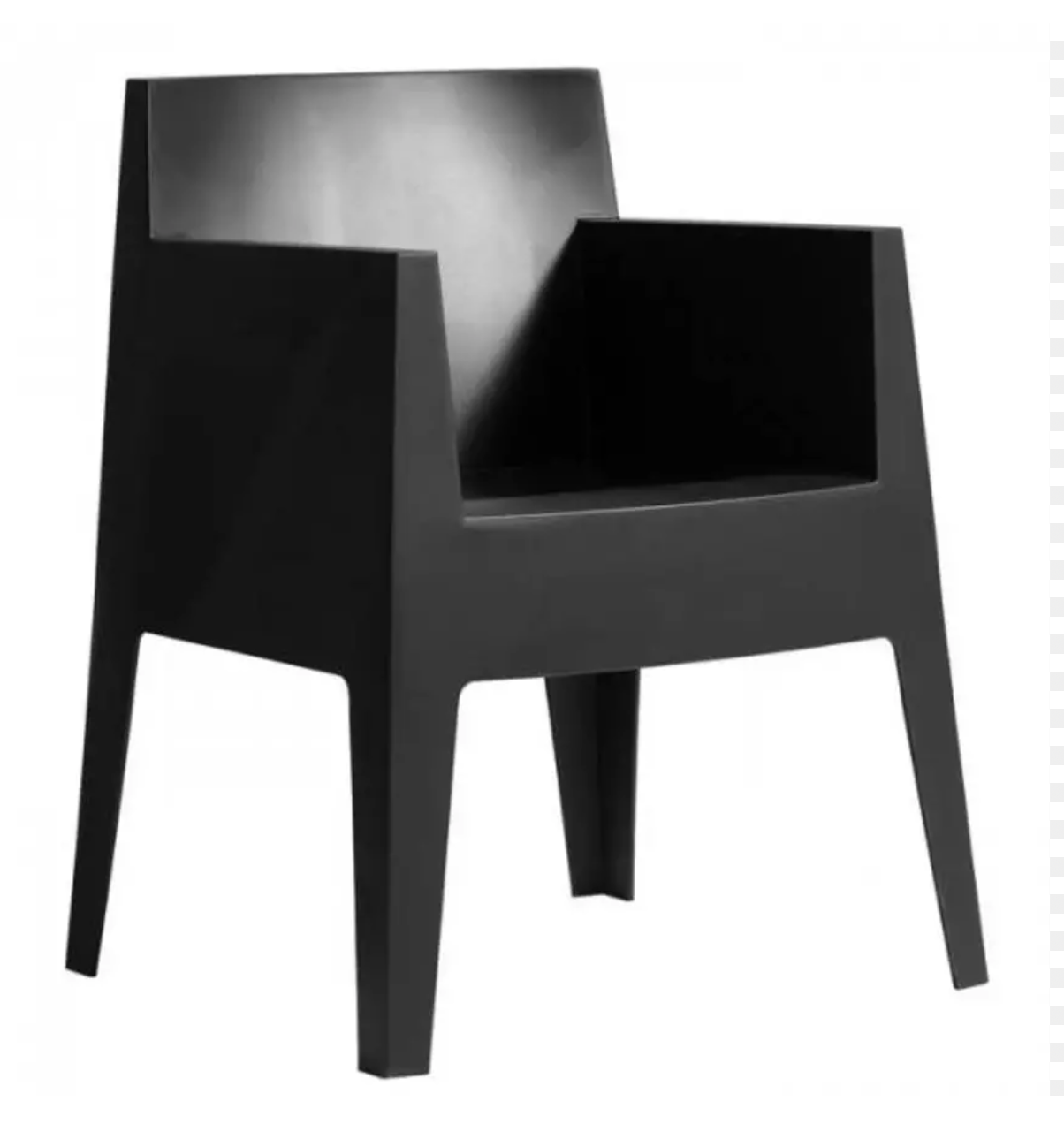 Driade 4x  Toy  chair grijs/zwart Plastic - Tweedehands