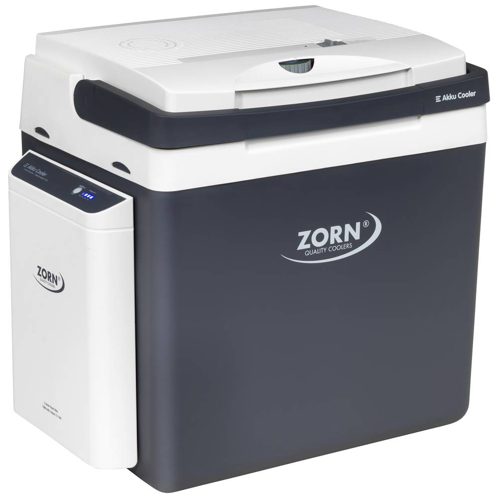 ZORN Cooler Z 26 LNP 7,8 Ah Koelbox en verwarmingsbox Energielabel: D (A - G) Thermo-elektrisch 12 V, 230 V DC/AC Zwart/wit 25 l Koelfunctie: delta T: Tot 20