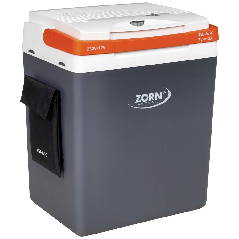 ZORN Z 32 LNE Koelbox en verwarmingsbox Energielabel: E (A - G) Thermo-elektrisch 12 V, 230 V/AC Wit/zwart, Oranje 30 l -17 °C