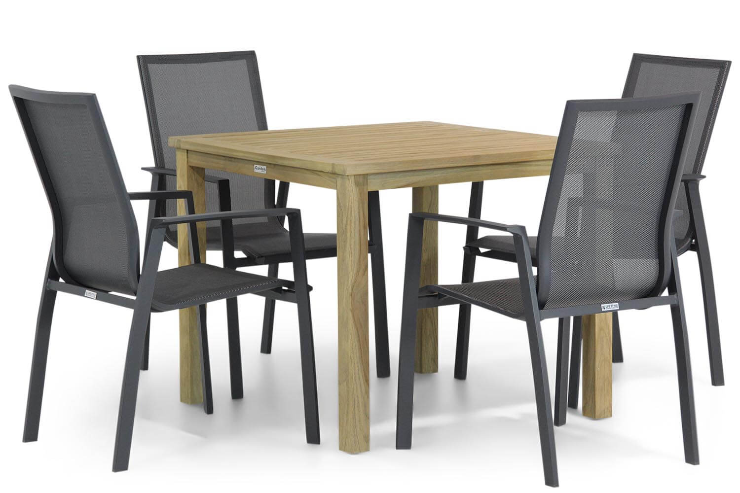 Garden Collections Lifestyle Ultimate/Weston 90 cm dining tuinset 5-delig