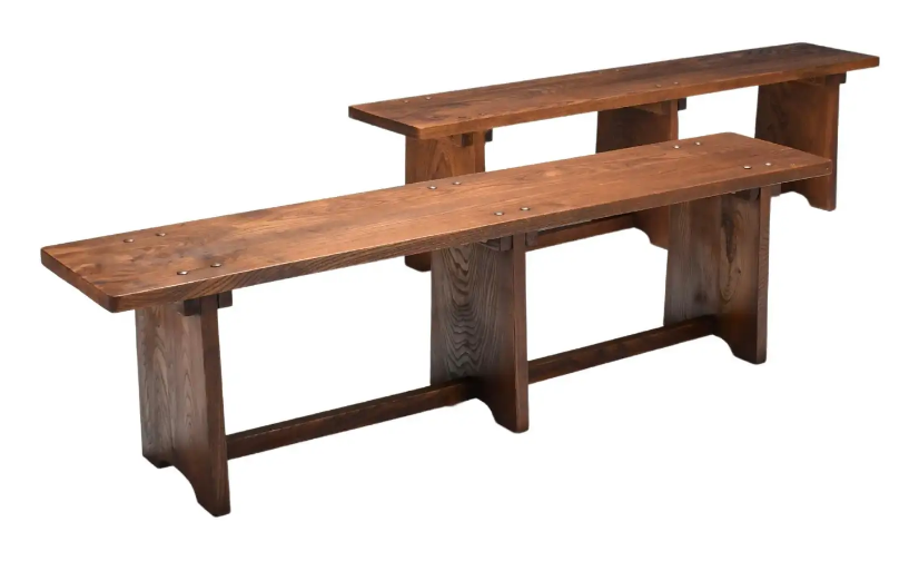 Whoppah 2x French Artisan Benches Wood - Tweedehands