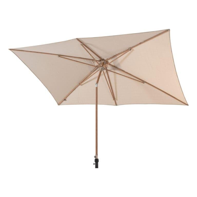 4-Seasons parasols Parasol Azzurro 200x300 (sand) woodlook