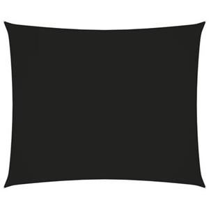 VidaXL Zonnescherm rechthoekig 5x6 m oxford stof zwart