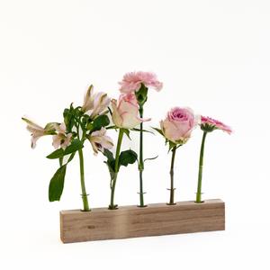 Everspring Letterbox wooden standard & pink flowers | 25,5cm width x 35cm height letterbox wooden standard & pink flowers | 25,5cm width x 35cm height