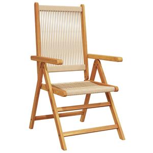 vidaXL Tuinstoelen 6 st verstelbaar massief acaciahout beige