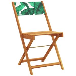 vidaXL Tuinstoelen 6 st inklapbaar stof en massief hout groen