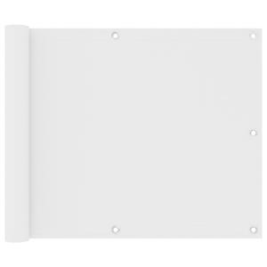 VidaXL Balkonscherm 75x300 cm oxford stof wit