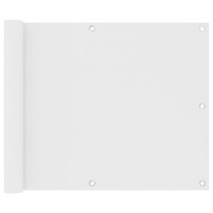 VidaXL Balkonscherm 75x400 cm oxford stof wit