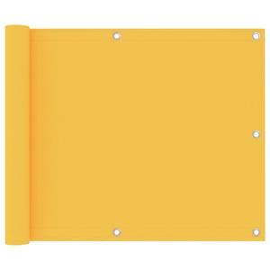 VidaXL Balkonscherm 75x300 cm oxford stof geel