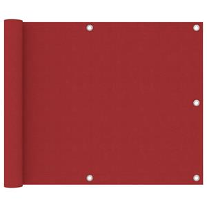 VidaXL Balkonscherm 75x300 cm oxford stof rood