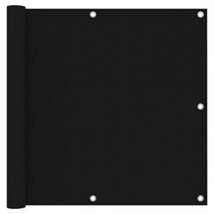 VidaXL Balkonscherm 90x300 cm oxford stof zwart