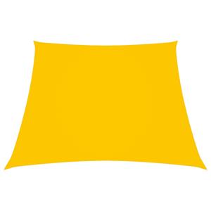 VidaXL Zonnezeil trapezium 3/5x4 m oxford stof geel