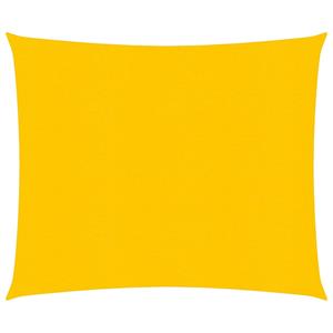 VidaXL Zonnezeil 160 g/m² vierkant 4x4 m HDPE geel