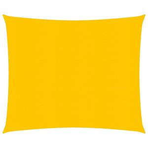 VidaXL Zonnezeil 160 g/m² vierkant 5x5 m HDPE geel