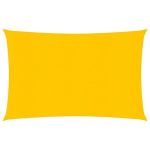 VidaXL Zonnezeil 160 g/m² rechthoekig 2x3 m HDPE geel