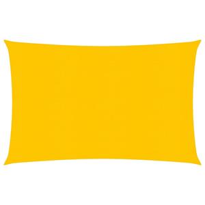 VidaXL Zonnezeil 160 g/m² rechthoekig 3,5x4,5 m HDPE geel