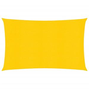 VidaXL Zonnezeil 160 g/m² rechthoekig 4x6 m HDPE geel