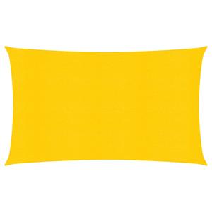 VidaXL Zonnezeil 160 g/m² rechthoekig 4x7 m HDPE geel