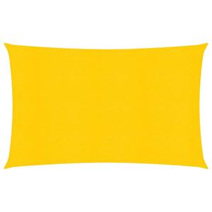 VidaXL Zonnezeil 160 g/m² rechthoekig 5x7 m HDPE geel