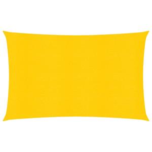 VidaXL Zonnezeil 160 g/m² rechthoekig 6x8 m HDPE geel