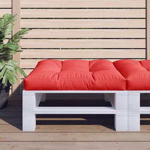 VidaXL Palletkussen 80x80x12 cm stof rood