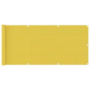 VidaXL Balkonscherm 75x300 cm HDPE geel