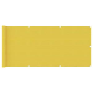 VidaXL Balkonscherm 75x500 cm HDPE geel