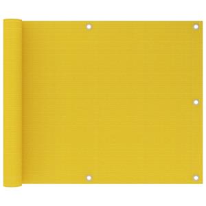 VidaXL Balkonscherm 75x600 cm HDPE geel