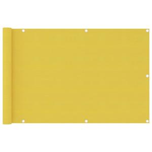 VidaXL Balkonscherm 90x400 cm HDPE geel