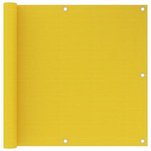 VidaXL Balkonscherm 90x600 cm HDPE geel