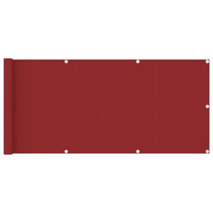 VidaXL Balkonscherm 75x400 cm HDPE rood