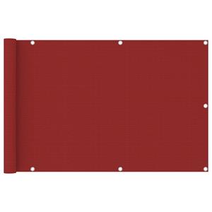 VidaXL Balkonscherm 90x400 cm HDPE rood